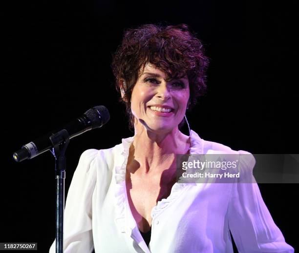 Lisa Stansfield performs on stage at G Live on October 22, 2019 in Guildford, England.