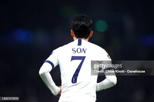 Heung-Min Son of Tottenham Hotspur during the UEFA Champions League group B match between Tottenham Hotspur and Crvena Zvezda at Tottenham Hotspur...