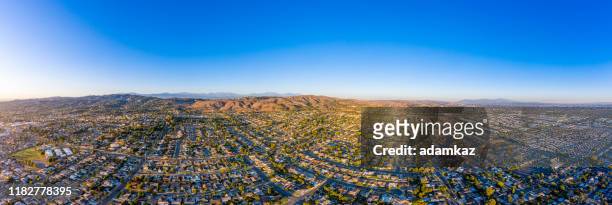 american homes from above - california suburb stock pictures, royalty-free photos & images