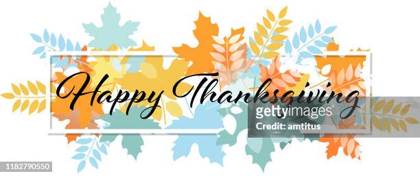 ilustraciones, imágenes clip art, dibujos animados e iconos de stock de feliz acción de gracias - happy thanksgiving card