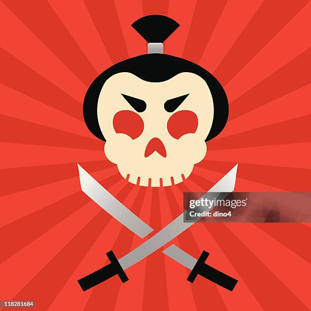jolly samurai - samurai stock illustrations