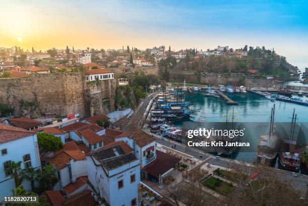 antalya, turkey - stadt antalya stock-fotos und bilder