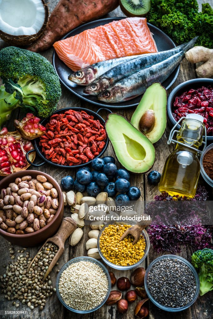 Gesunde Ernährung: Auswahl der antioxidativen Gruppe von Lebensmitteln