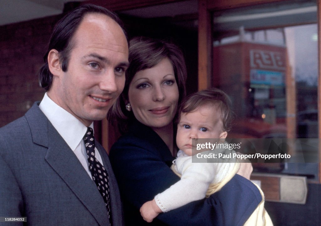 The Aga Khan With His Wife And Baby Daughter