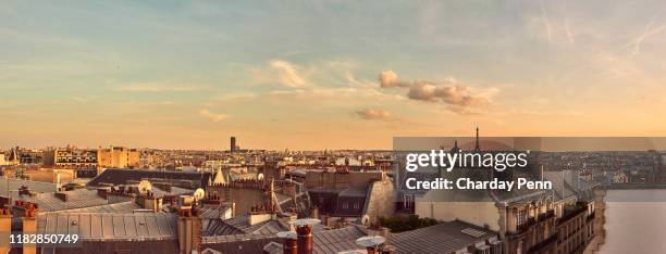 the city quite like no other - sunrise sunset panoramic stock pictures, royalty-free photos & images