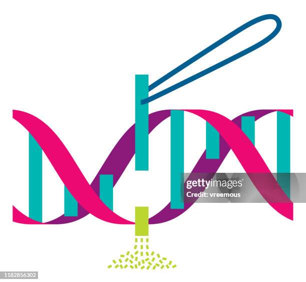 gene therapy symbol - radiotherapy stock illustrations