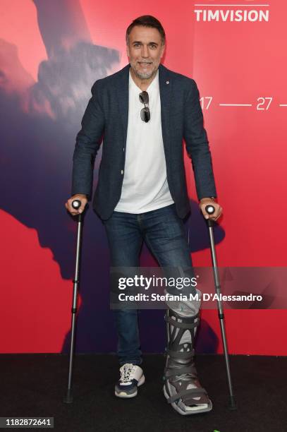 Gabriel Batistuta attends the photocall of the movie "El Numero Nueve" during the Alice nella Città Festival on October 23, 2019 in Rome, Italy.