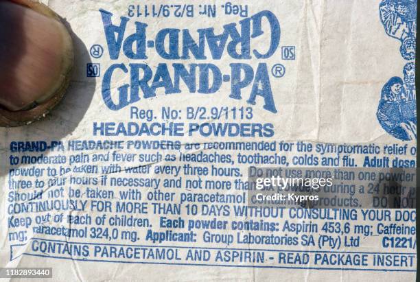 Migrain Powder Headache Powders Photos et images de collection - Getty Images
