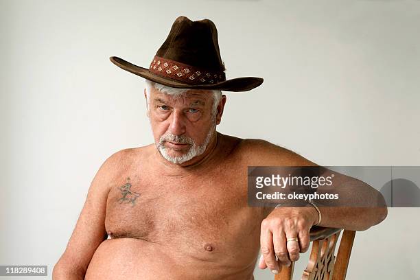 sad man - hairy fat man stock pictures, royalty-free photos & images