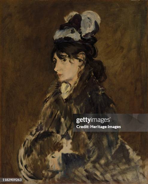 Berthe Morisot, circa 1869-73. This painting depicts Impressionist painter Berthe Morisot , who began working closely with Edouard Manet around 1868....