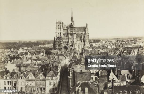 Amiens, 1855. Ƒdouard Baldus . Albumen print from wet collodion negative; matted: 50.8 x 61 cm .