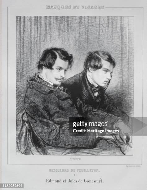 Edmond and Jules de Goncourt, 1853. Creator William Rothenstein .