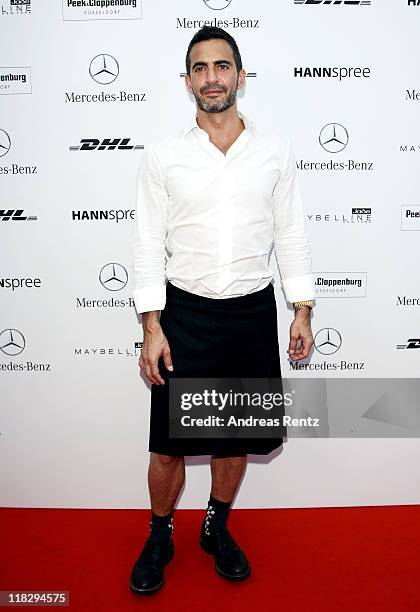 Designer Marc Jacobs at the Designer for Tomorrow Show during Mercedes-Benz Fashion Week Berlin Spring/Summer 2012 at the Brandenburg Gate on July 6,...
