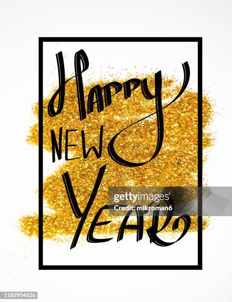 happy new year background golden glitter - 2020 vision stock pictures, royalty-free photos & images