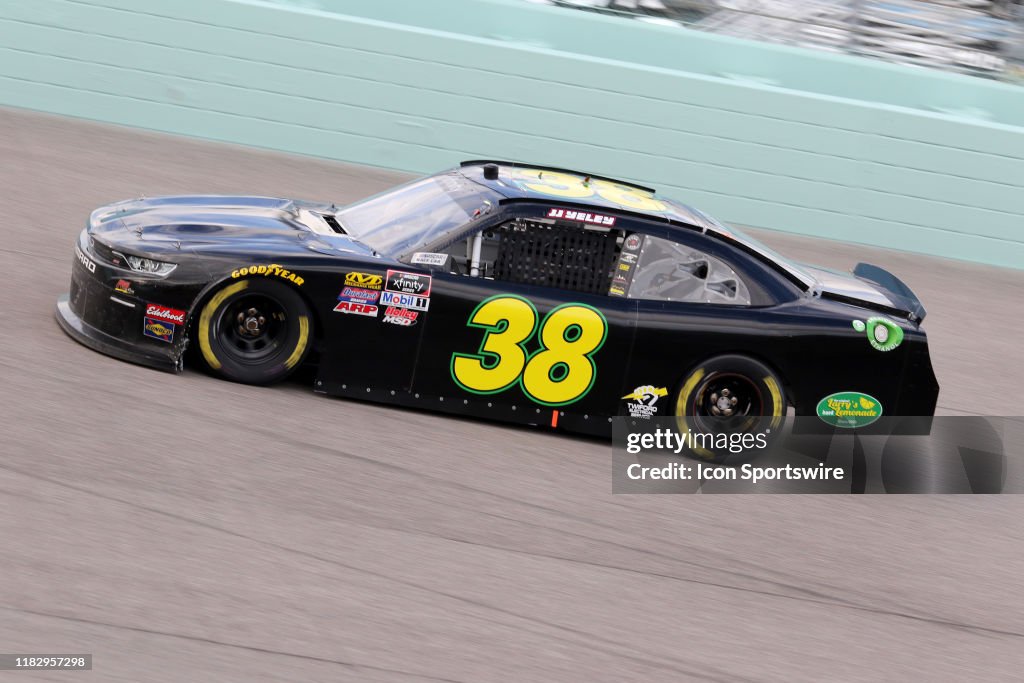 38 Rss Racing Number Logo JJ Yeley, driver of the RSS Racing Chevy during the Ford EcoBoost 300 ...