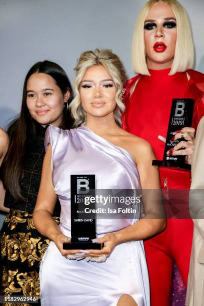 Indonesian environment activist and award winner Isabel Wijsen, influencer and award winner Shirin David and influencer and award winner Marvin...