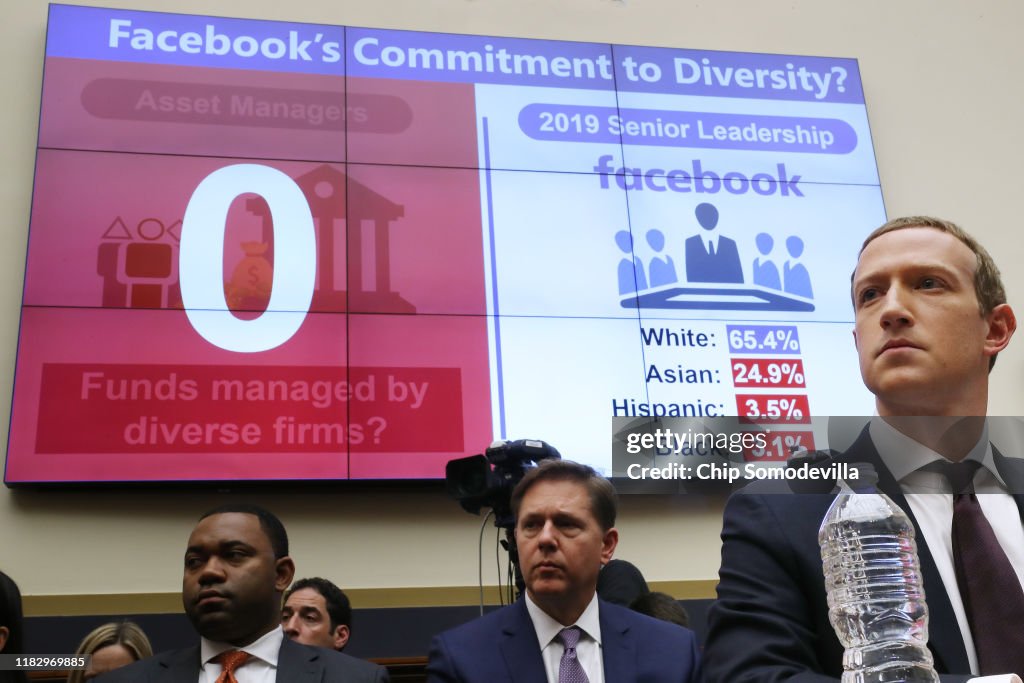 Facebook CEO Mark Zuckerberg Testifies Before The House Financial Services Committee