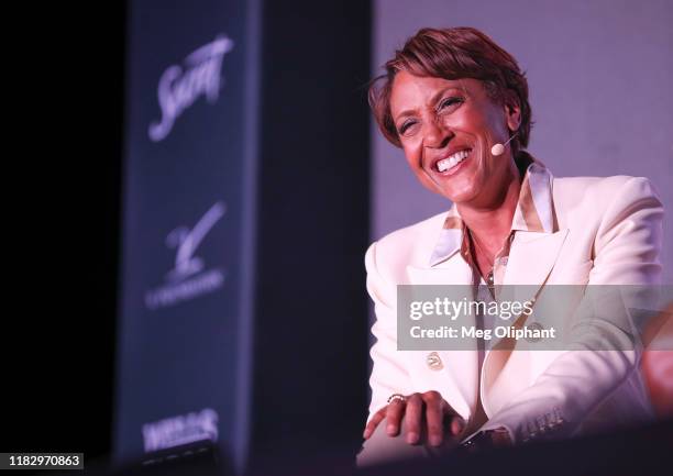 Good Morning America" co-anchor Robin Roberts speaks at the espnW Women + Sports Summit held at The Resort at Pelican Hill on October 22, 2019 in...