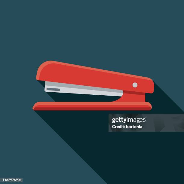 stapler office supply icon - stapel stock illustrations