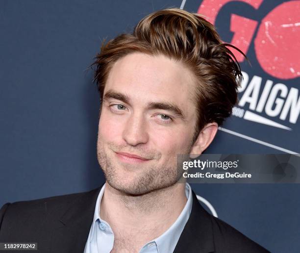 Robert Pattinson arrives at the Go Campaign's 13th Annual Go Gala at NeueHouse Hollywood on November 16, 2019 in Los Angeles, California.