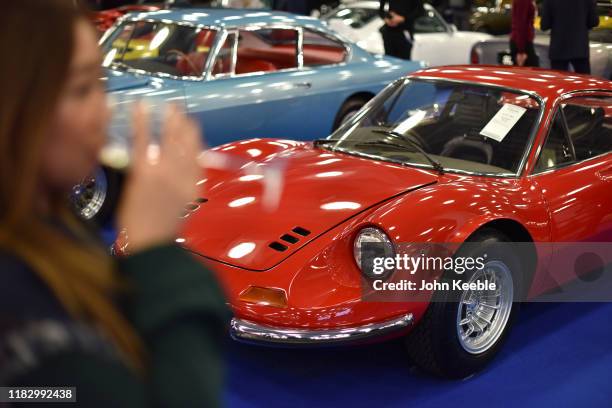 Ferrari Dino 246 GT by Scaglietti £390,000 - £450,000 on display during the RM Sotherb's London, European car collectors event at Olympia London on...