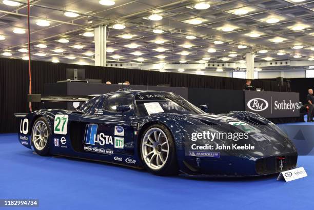 Maserati MC12 GT1 racing car £1 000 - £2 000 on display during the RM Sotherb's London, European car collectors event at Olympia London on October...
