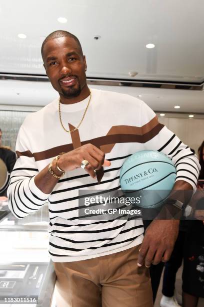Toronto Raptors forward Serge Ibaka attends Tiffany & Co. Launch of the new Tiffany Men's Collection at the Toronto Bloor Street store on October 23,...