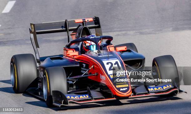 Motorsport driver Richard Verschoor of Netherlands competes during the formula 3 Macau Grand Prix - FIA F3 world cup on day four of the 66th Macau...