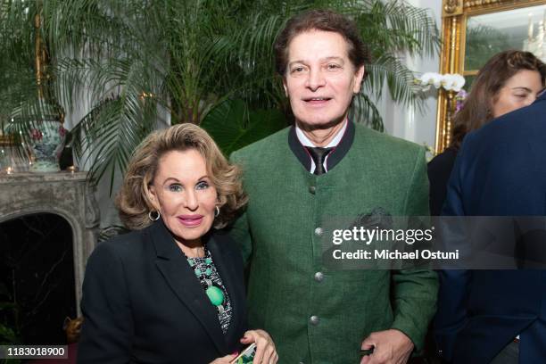 Nikki Haskell and Edgar Batista attend Noel Shoe Museum Inaugural Fundraiser at Vanessa Noel on October 23, 2019 in New York City.