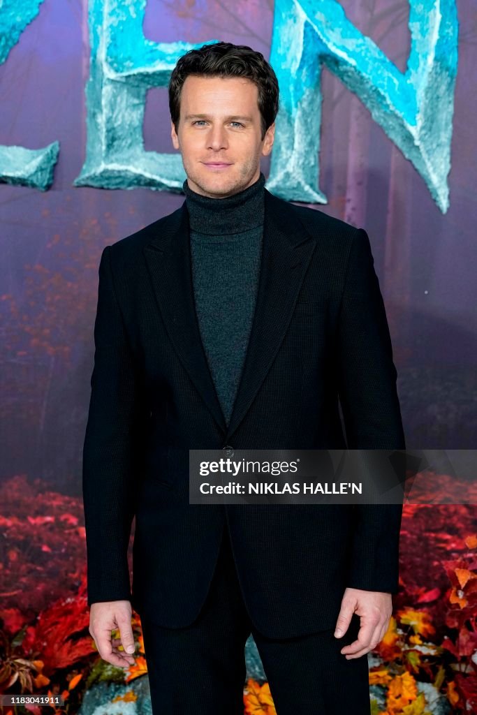 Actor Groff US actor Jonathan Groff poses on the red carpet as he arrives to ...