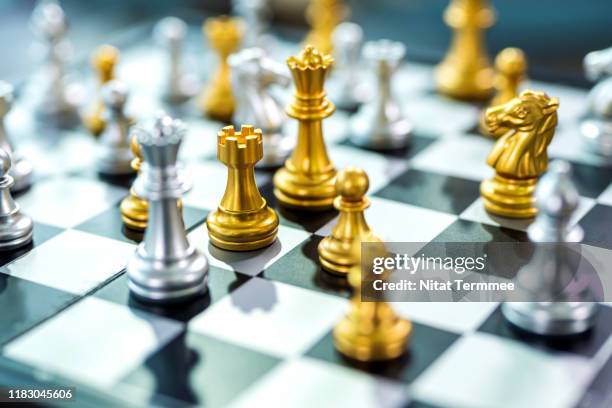 chess board games business creativity ideas, business strategy concepts. - chess king piece stock pictures, royalty-free photos & images