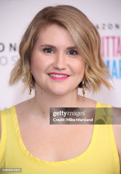 Jillian Bell attends "Brittany Runs a Marathon" UK film Premiere at The Ham Yard Hotel on October 23, 2019 in London, England.