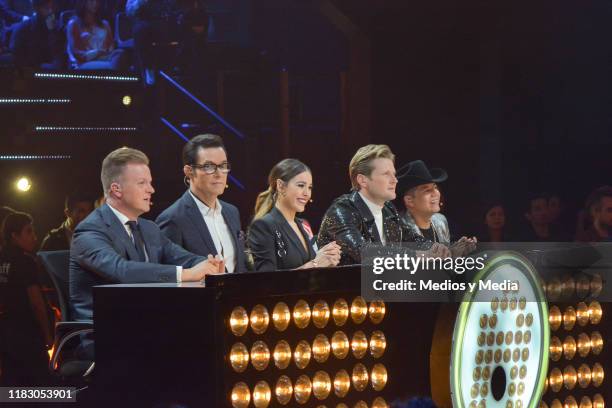 During 'La Academia 2019' Presentation at Azteca Novelas on October 23, 2019 in Mexico City, Mexico.