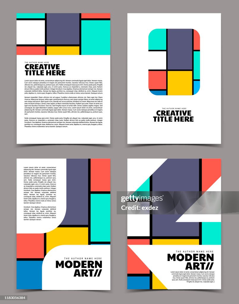 Modern Cover Example Modern Cover Design High-Res Vector Graphic - Getty Images
