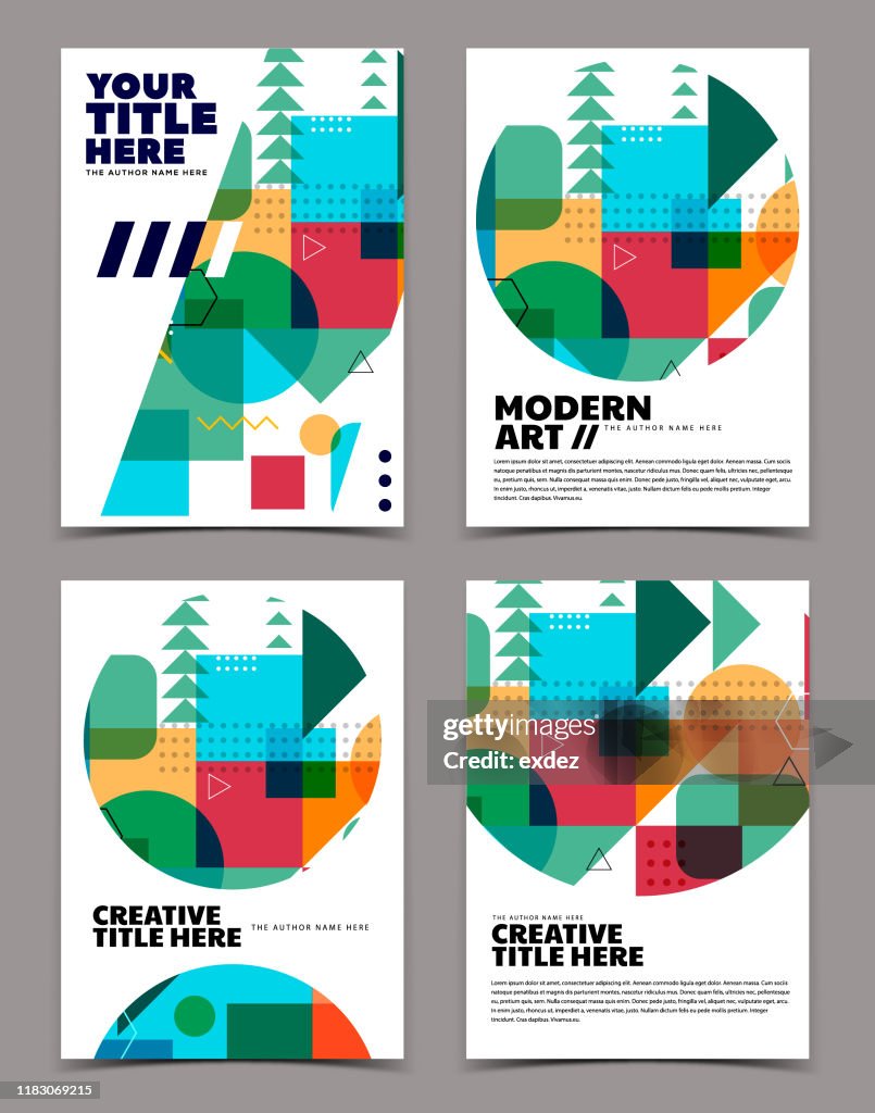 Modern Cover Example Modern Cover Design High-Res Vector Graphic - Getty Images