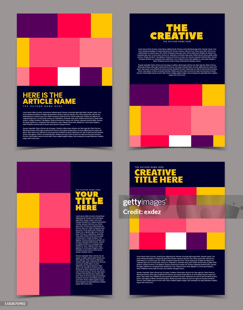 Modern Cover Example Modern Cover Design High-Res Vector Graphic - Getty Images