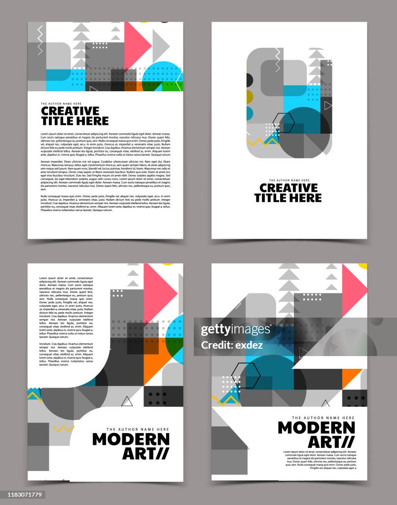 Modern Cover Example Modern Cover Design High-Res Vector Graphic - Getty Images
