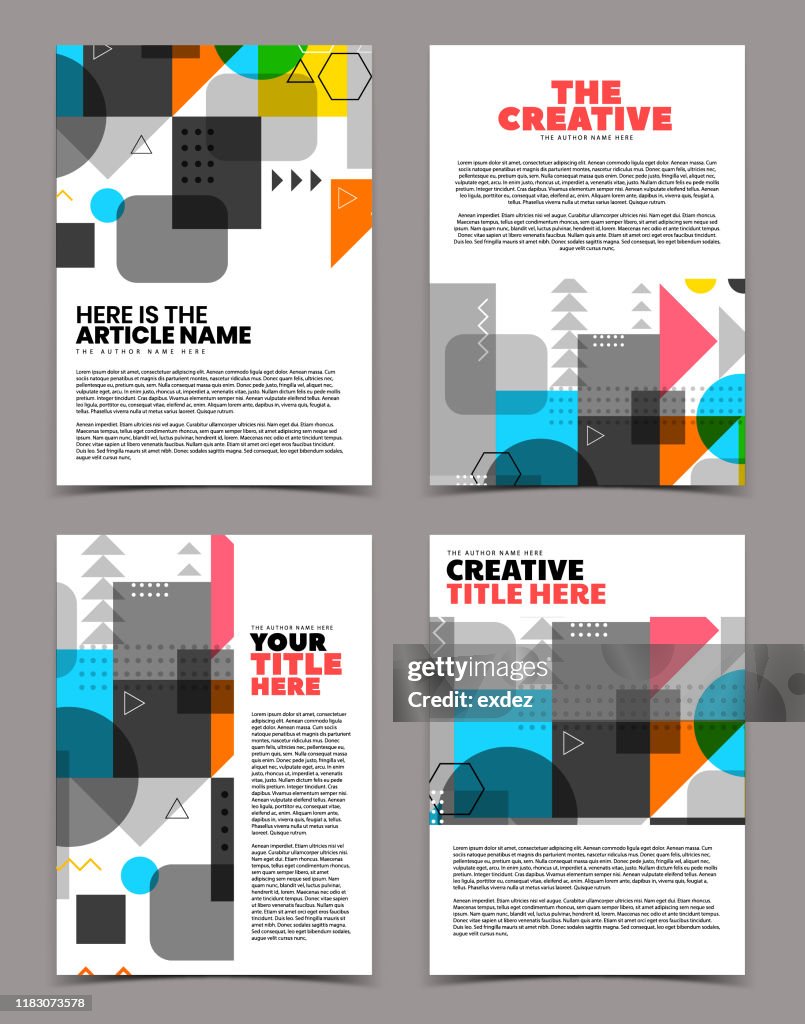 Modern Cover Example Modern Cover Design High-Res Vector Graphic - Getty Images