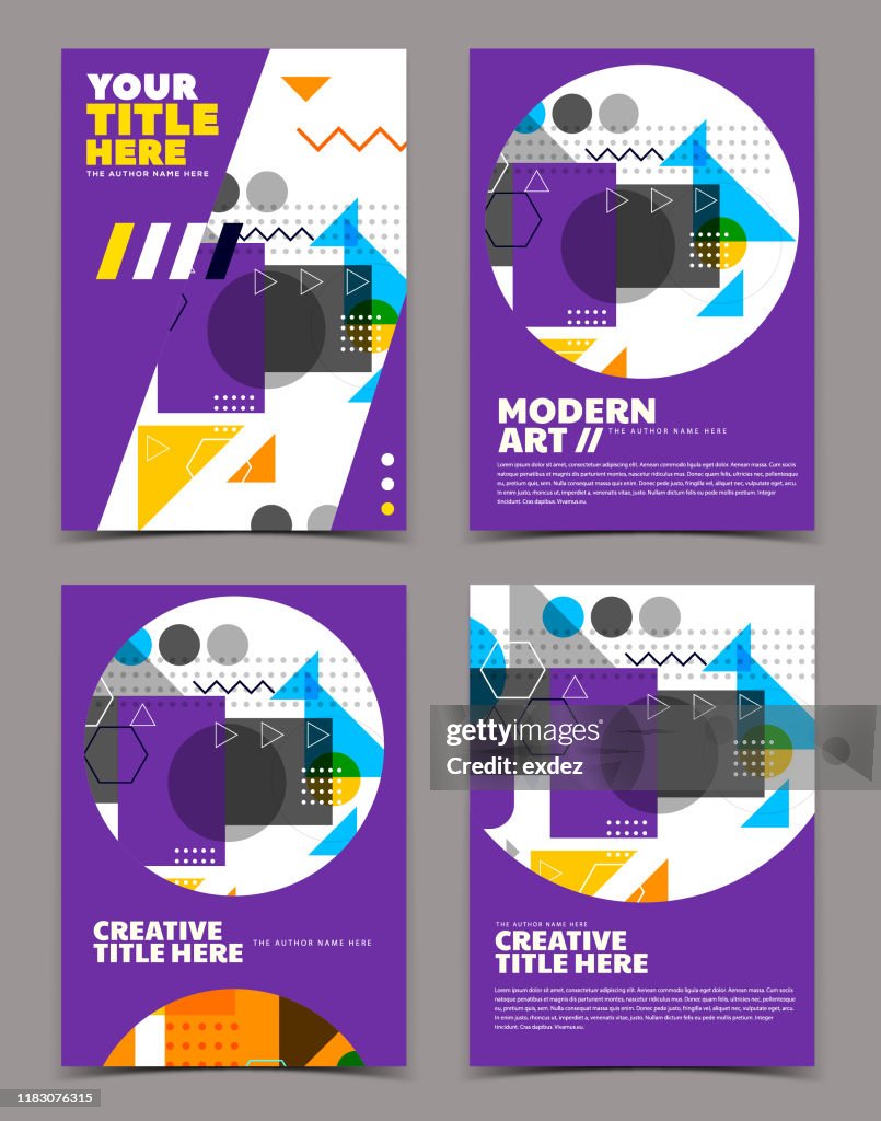 Modern Cover Example Modern Cover Design High-Res Vector Graphic - Getty Images