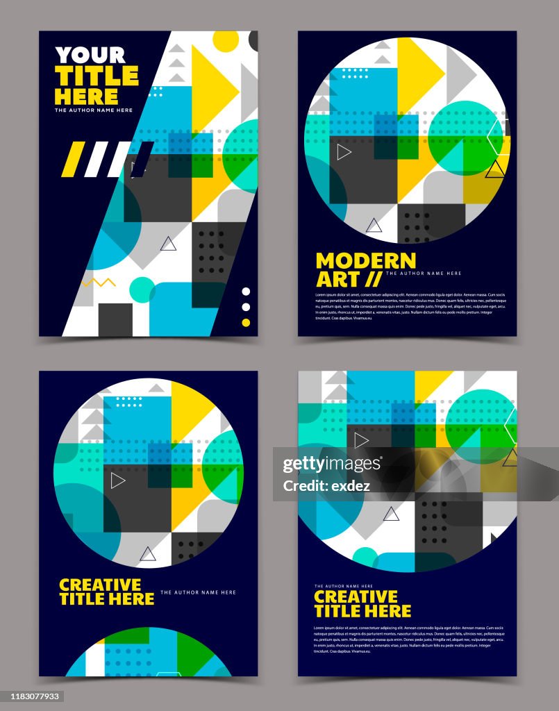 Modern Cover Example Modern Cover Design High-Res Vector Graphic - Getty Images