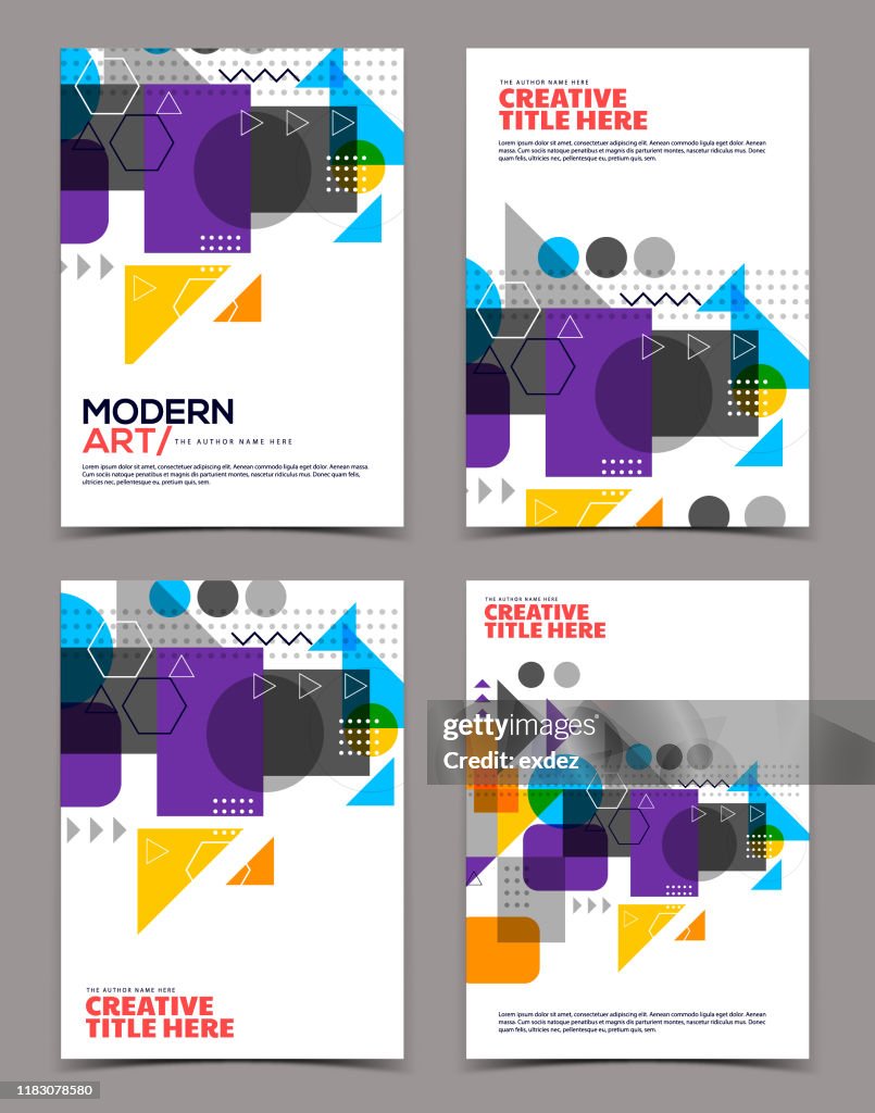 Modern Cover Example Modern Cover Design High-Res Vector Graphic - Getty Images
