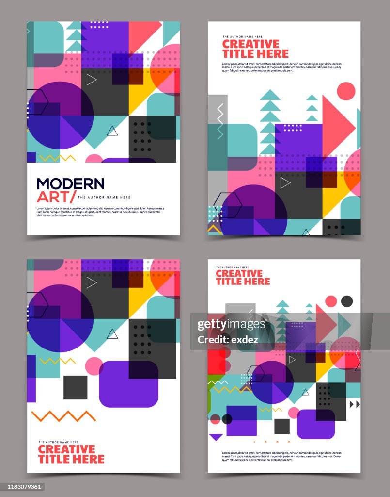 Modern Cover Example Modern Cover Design High-Res Vector Graphic - Getty Images