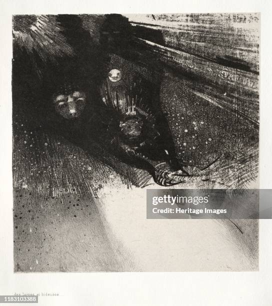 Larvae So Bloodless and So Hideous, 1896. Creator Odilon Redon ; Auguste Clot .