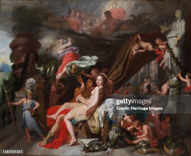 Hermes Ordering Calypso to Release Odysseus, circa 1670. The Greek goddess Calypso held the hero Odysseus captive for seven years, preventing his...