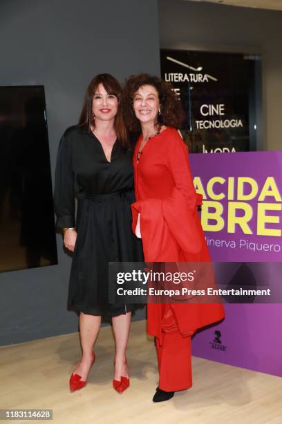 Minerva Piquero and Beatriz Perez Aranda attend the presentation of 'Nacida libre' on October 23, 2019 in Madrid, Spain.