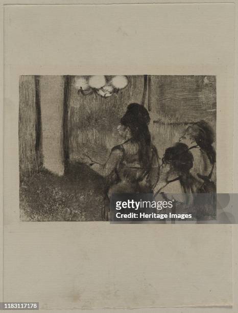 In the Salon, circa 1880s. Just as Degas's illustrations for La Famille Cardinal revealed what went on behind the scenes at the Opéra, a series of...