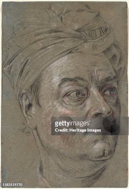 Jacques Dumont, called Le Romain, circa 1742. La Tour specialized in pastel portraiture, and he made this quickly drawn sketch directly in front of...