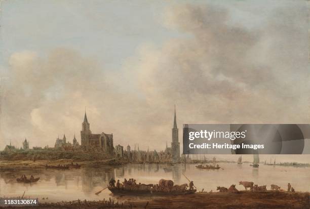 View of Emmerich, 1645. Jan van Goyen?s deceptively simple paintings record remarkably realistic impressions of weather, space, and the shifting...