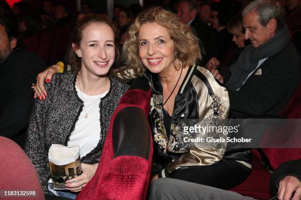 Michaela May and her daughter Lilian Schiffer during the premiere of the film "Schmucklos" at Rio Filmpalast on November 17, 2019 in Munich, Germany.