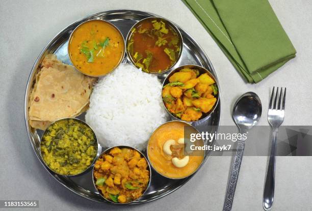 indian thali - food jayk7 stock pictures, royalty-free photos & images